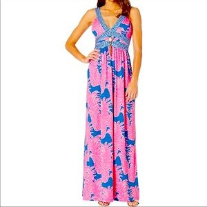 Lilly Pulitzer Pineapple Maxi Dress